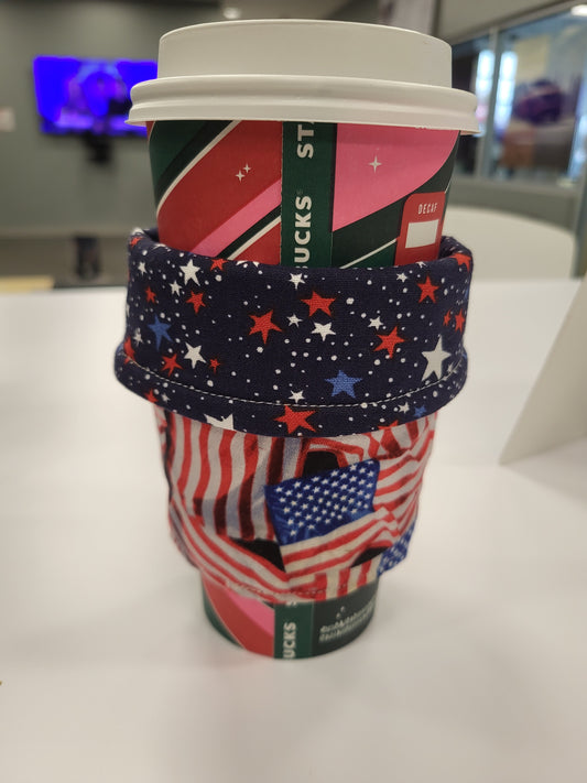 Land of the Free Reversible Cup Coozie