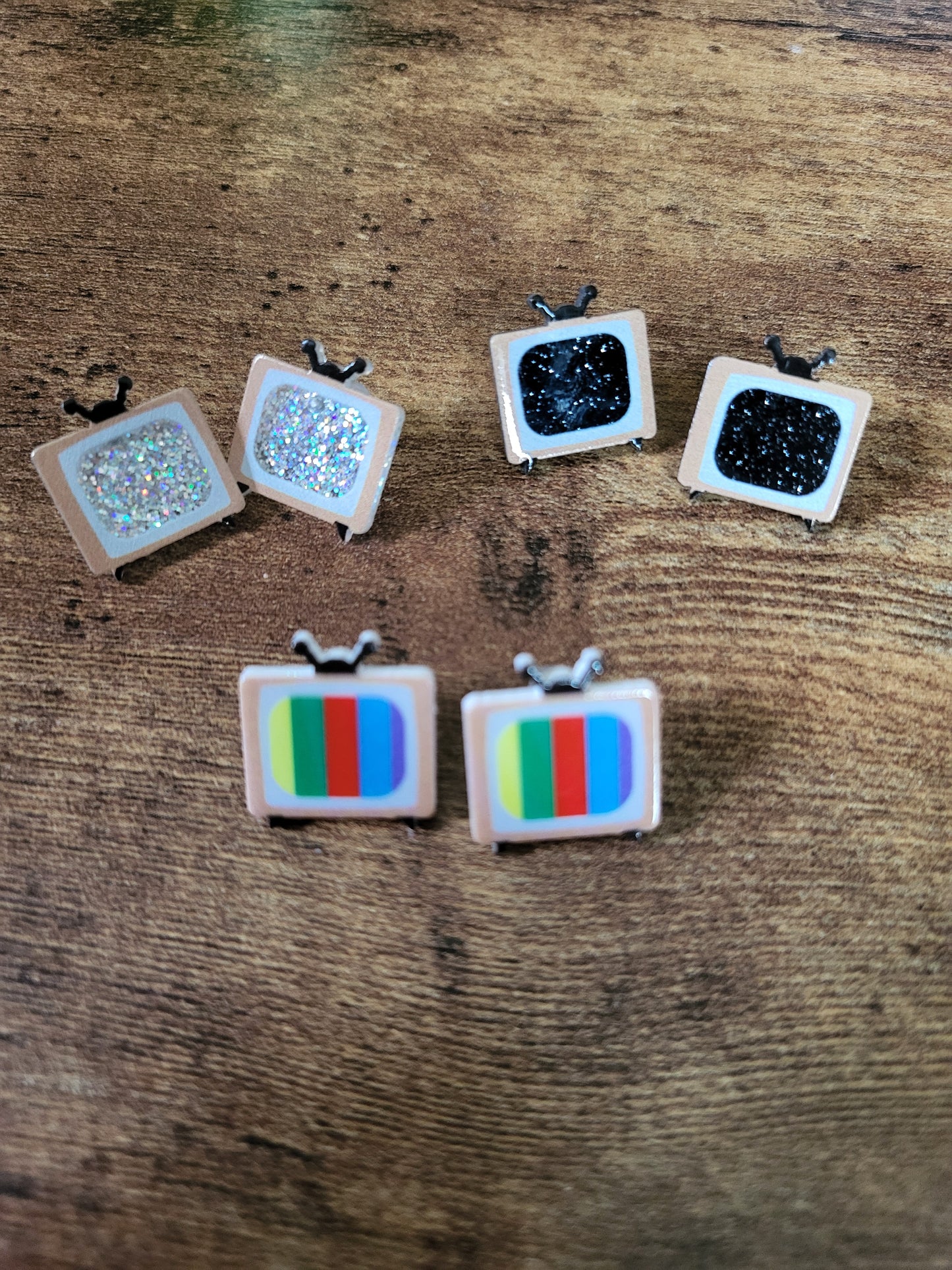 Retro TV Earrings