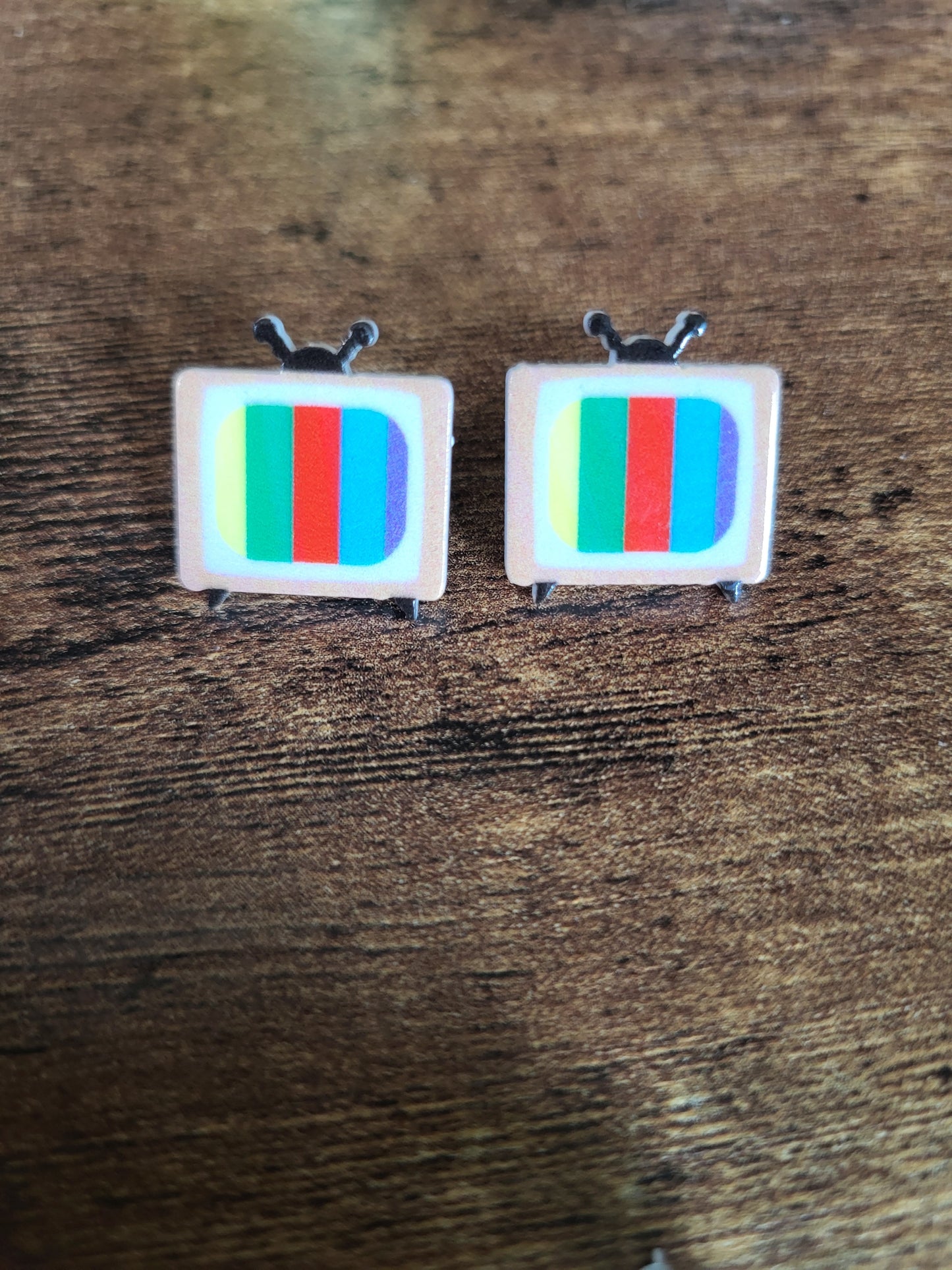 Retro TV Earrings