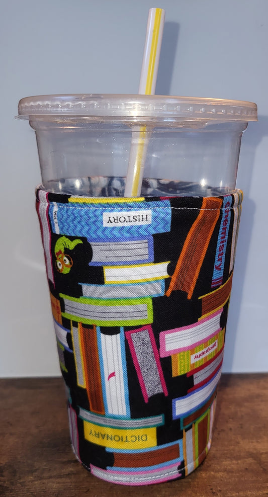 Bookworm Reversible Cup Coozie