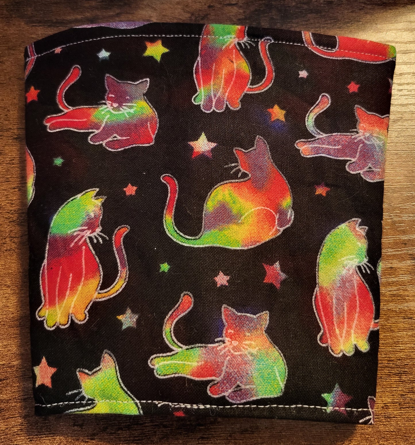 Galaxy Cat Reversible Cup Coozie