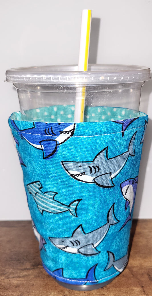 Shark Reversible Cup Coozie