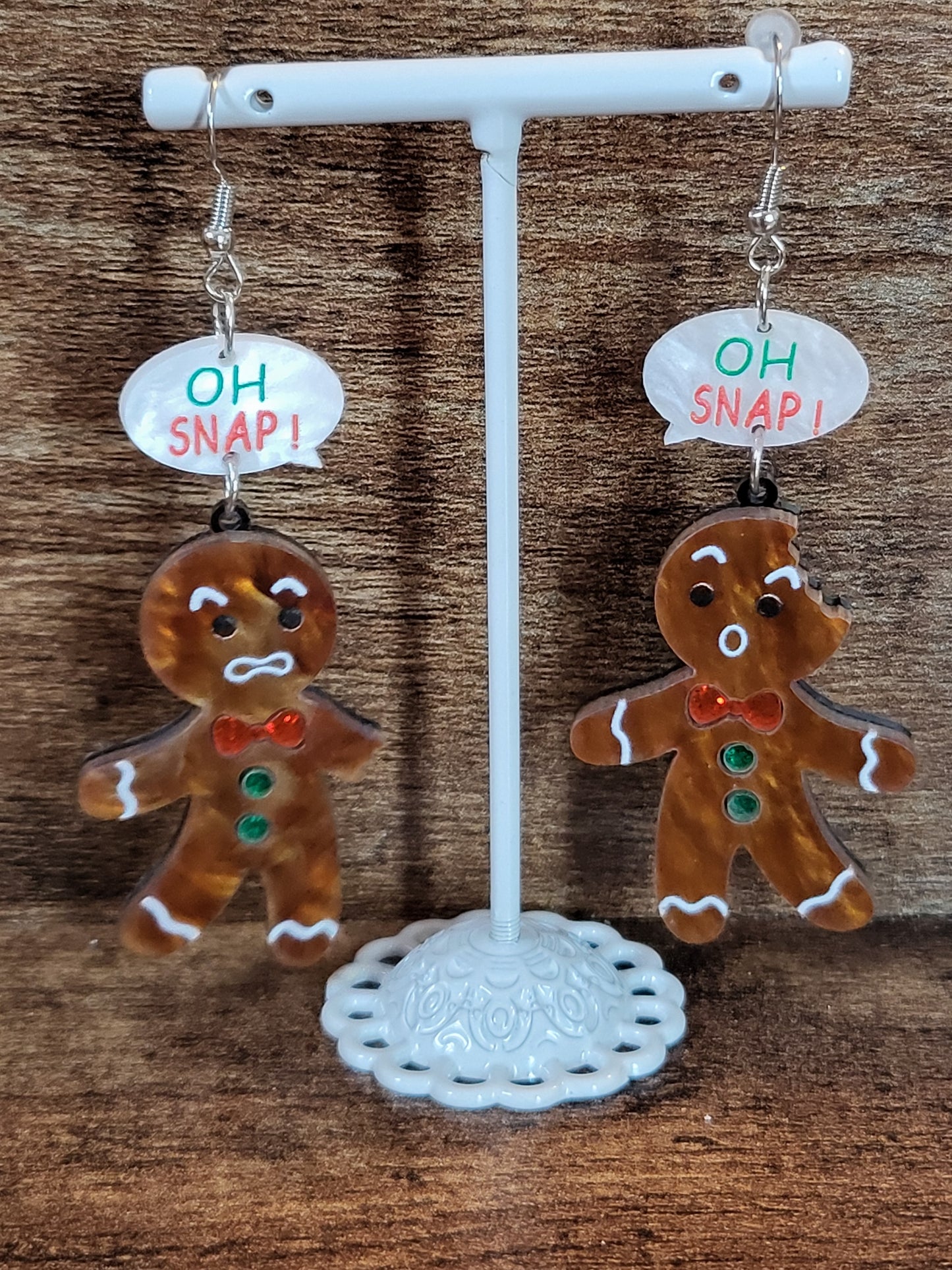 Oh, Snap Gingerbread earrings