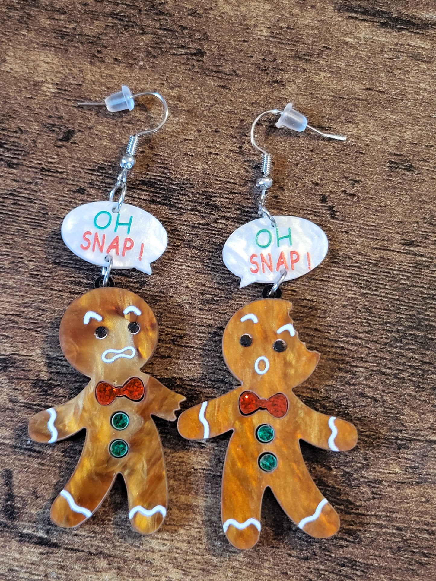 Oh, Snap Gingerbread earrings