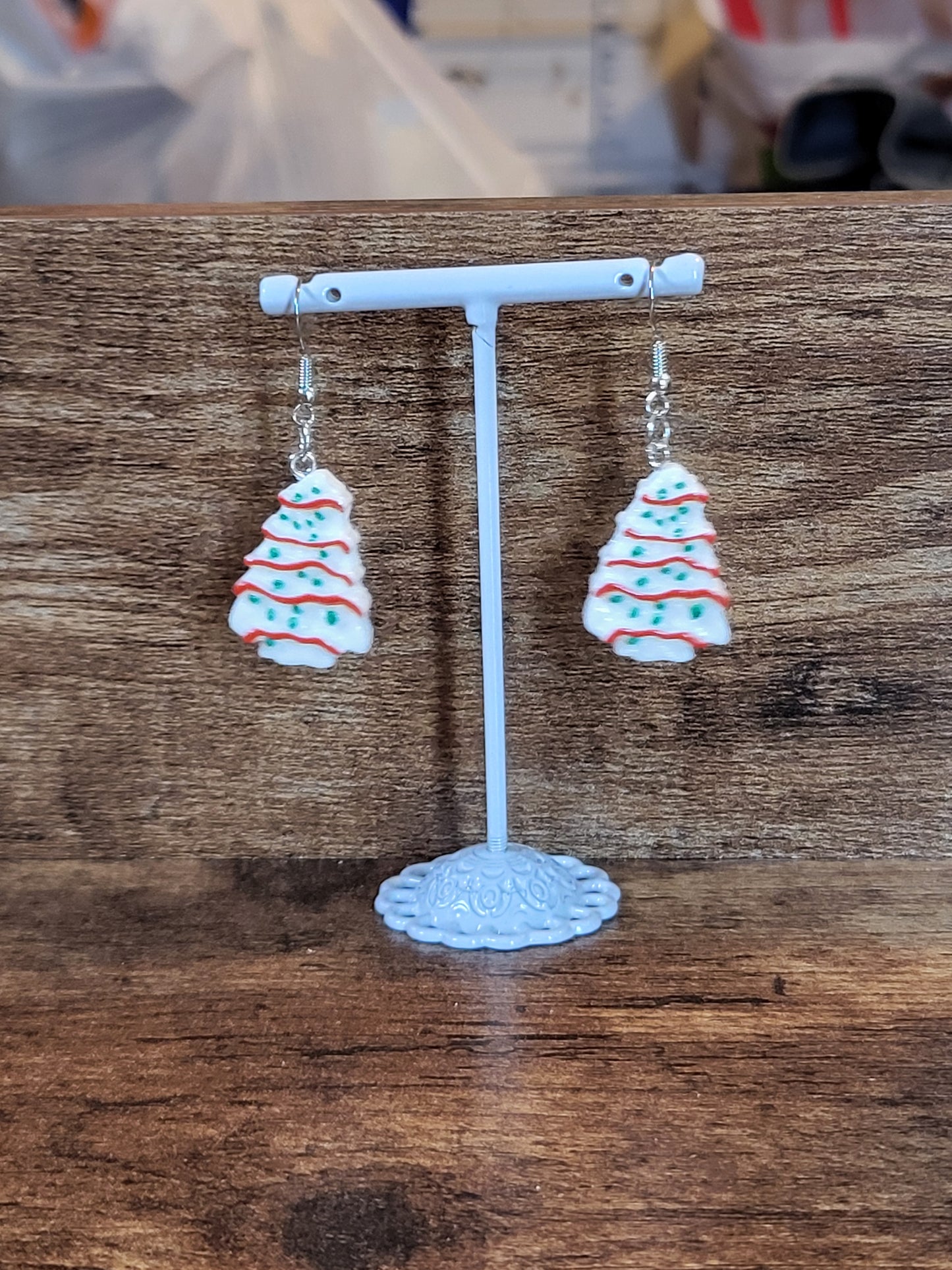 Christmas Tree Cake earrings