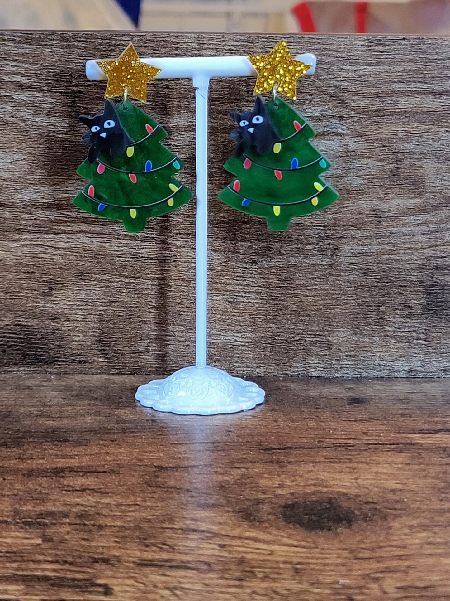 Problematic Christmas earrings