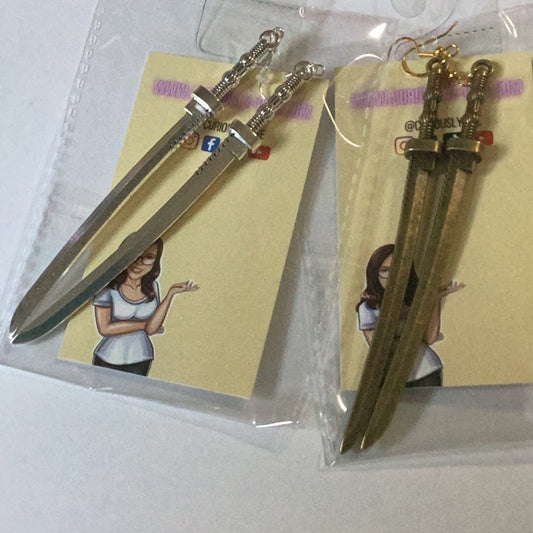 Sword Earrings