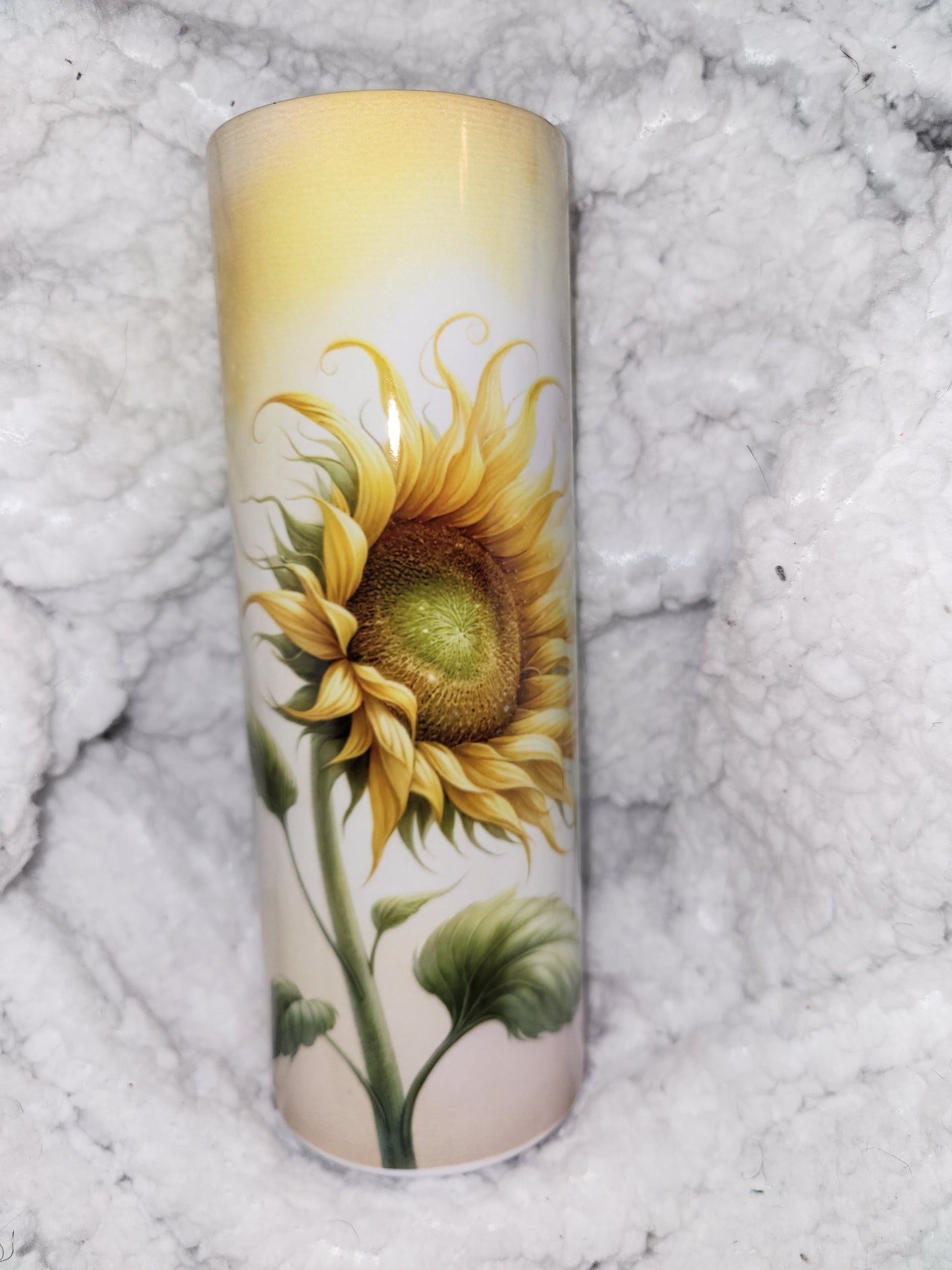 Sunflower Just Breathe Sublimation Tumbler