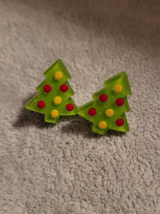 Christmas Tree stud Earrings