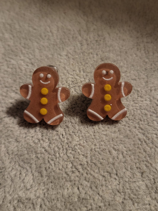 Gingerbread stud Earrings