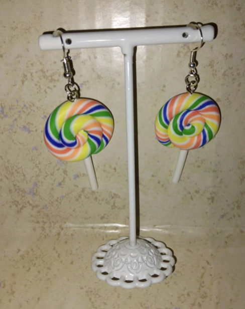 Lollipop Swirl Earring