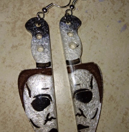 Leatherface Horror Movie Earrings