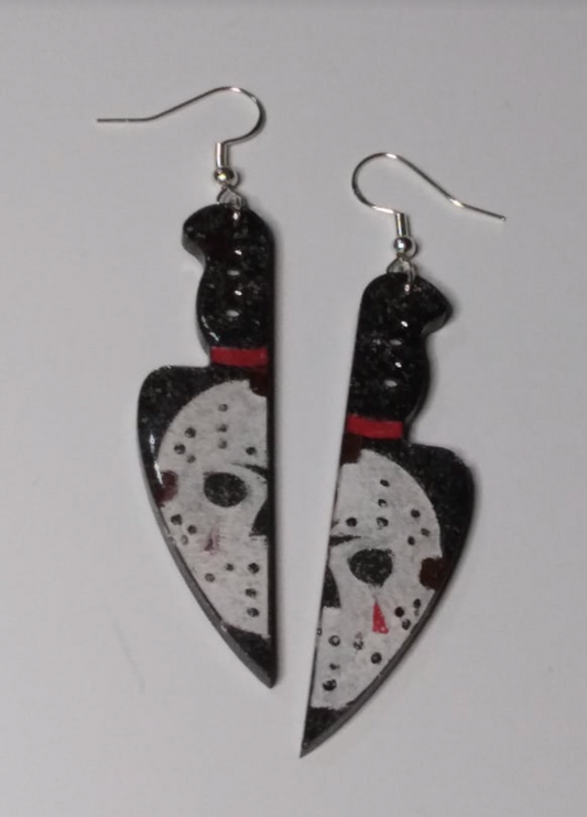 Jason Horror Movie Earrings