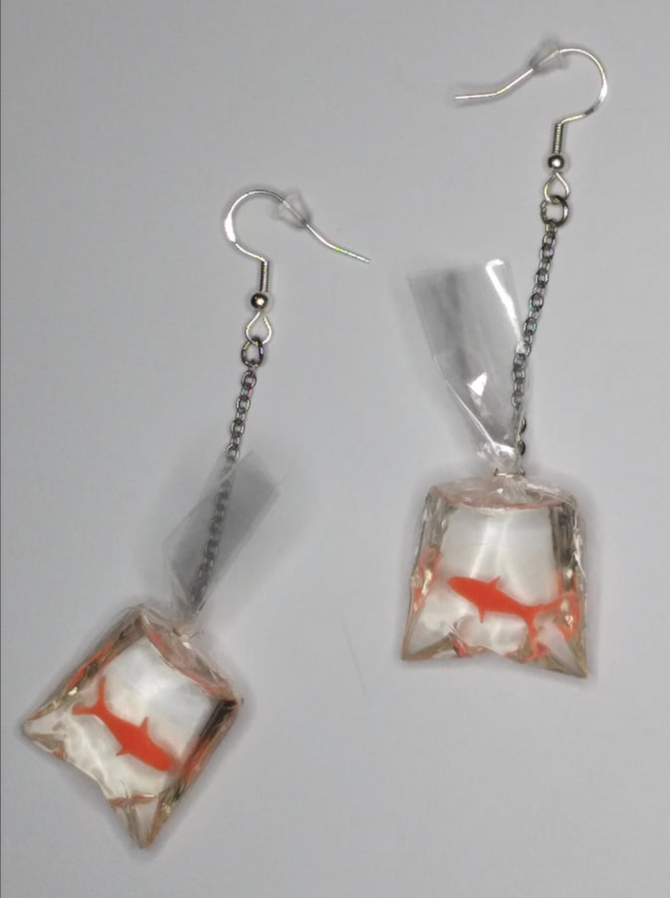 Bagged Fish Earrings with Hook