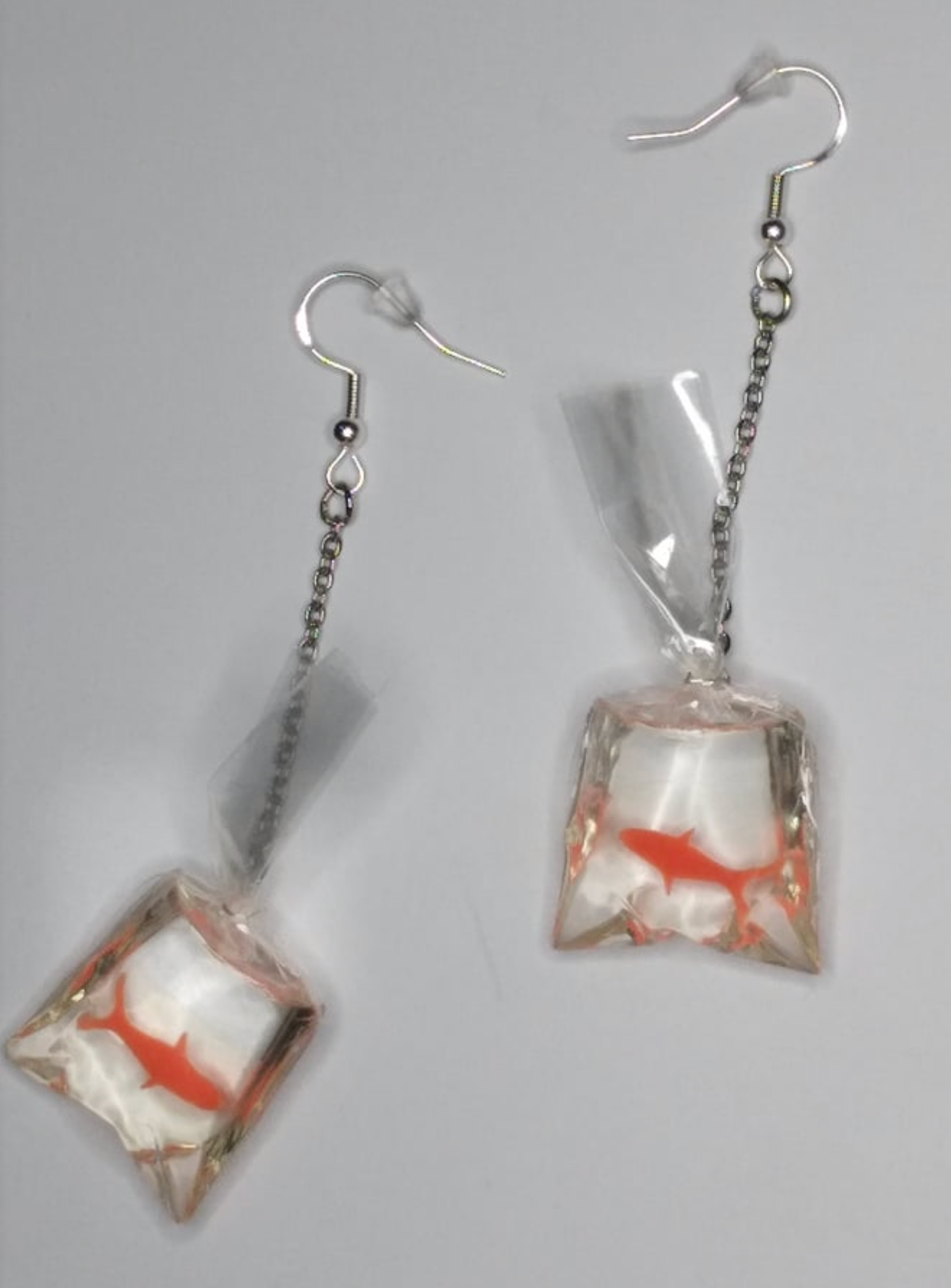 Bagged Fish Earrings with Hook