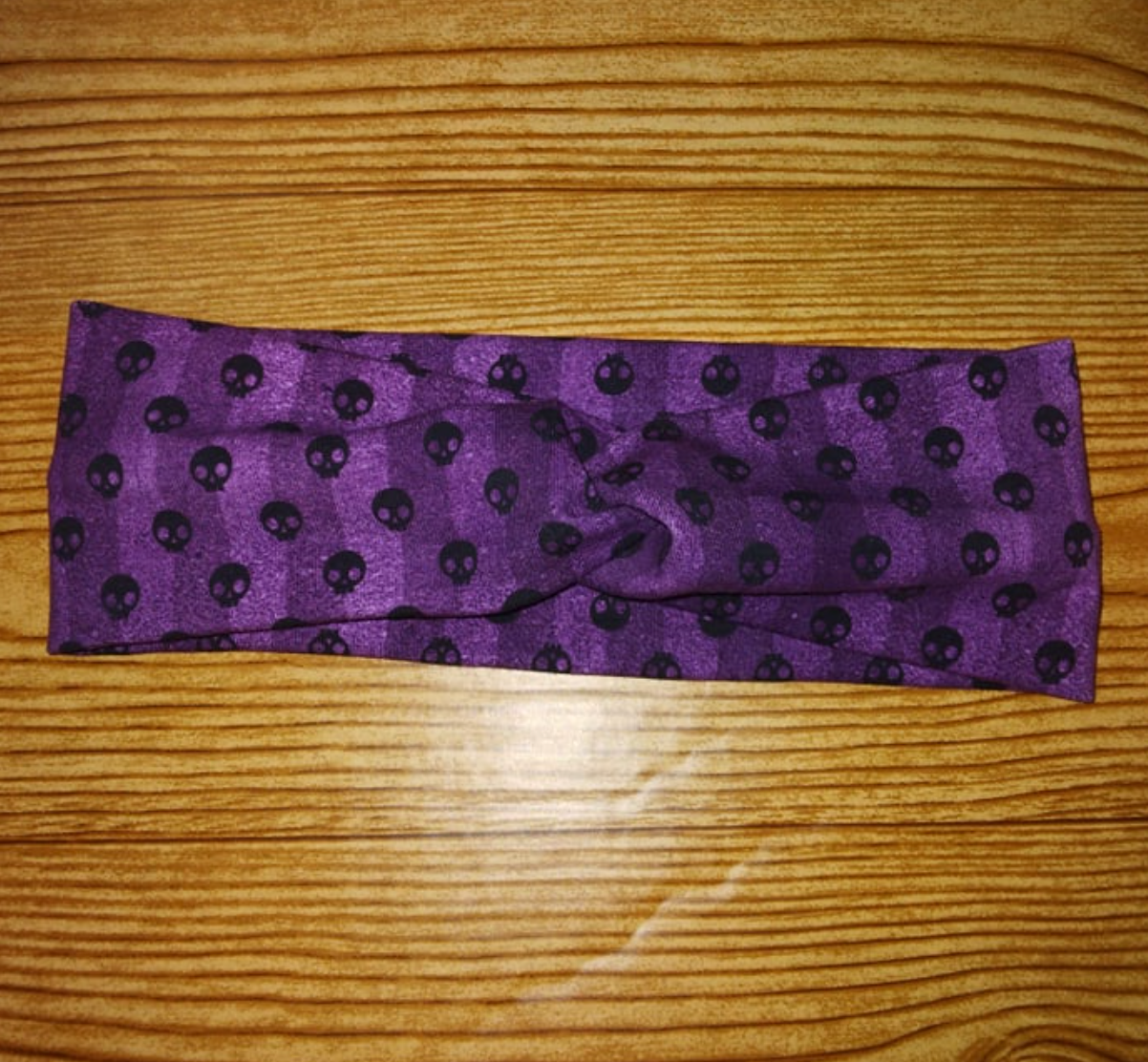 Skulls and Stripes Twist Headband