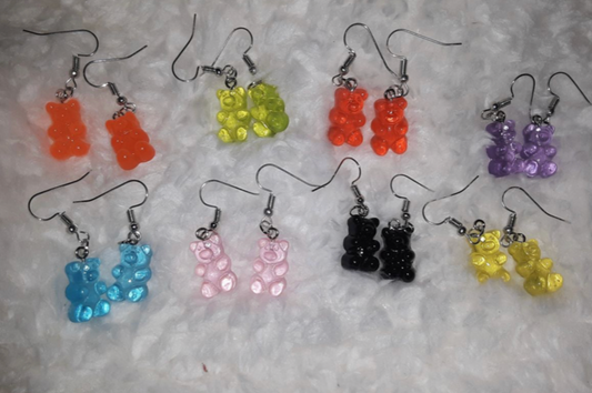 Solid Gummy Bear Earrings