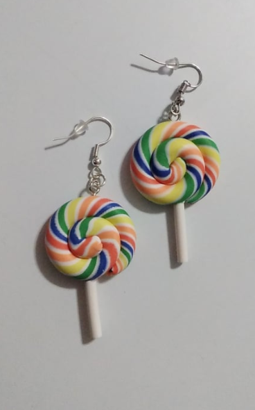 Lollipop Swirl Earring