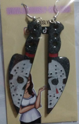 Jason Horror Movie Earrings