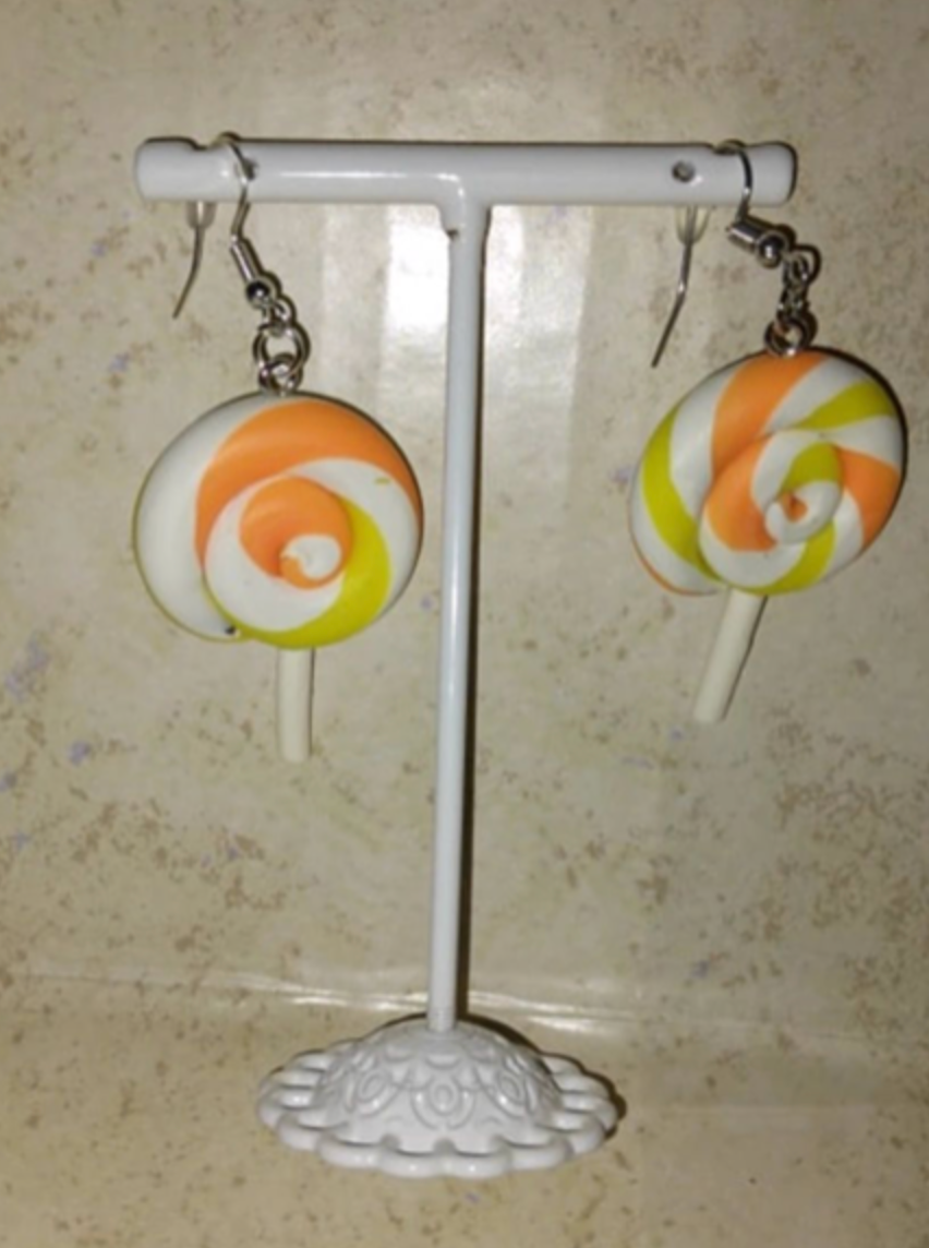 Lollipop Swirl Earring