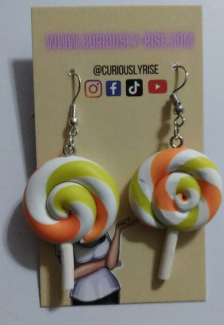 Lollipop Swirl Earring