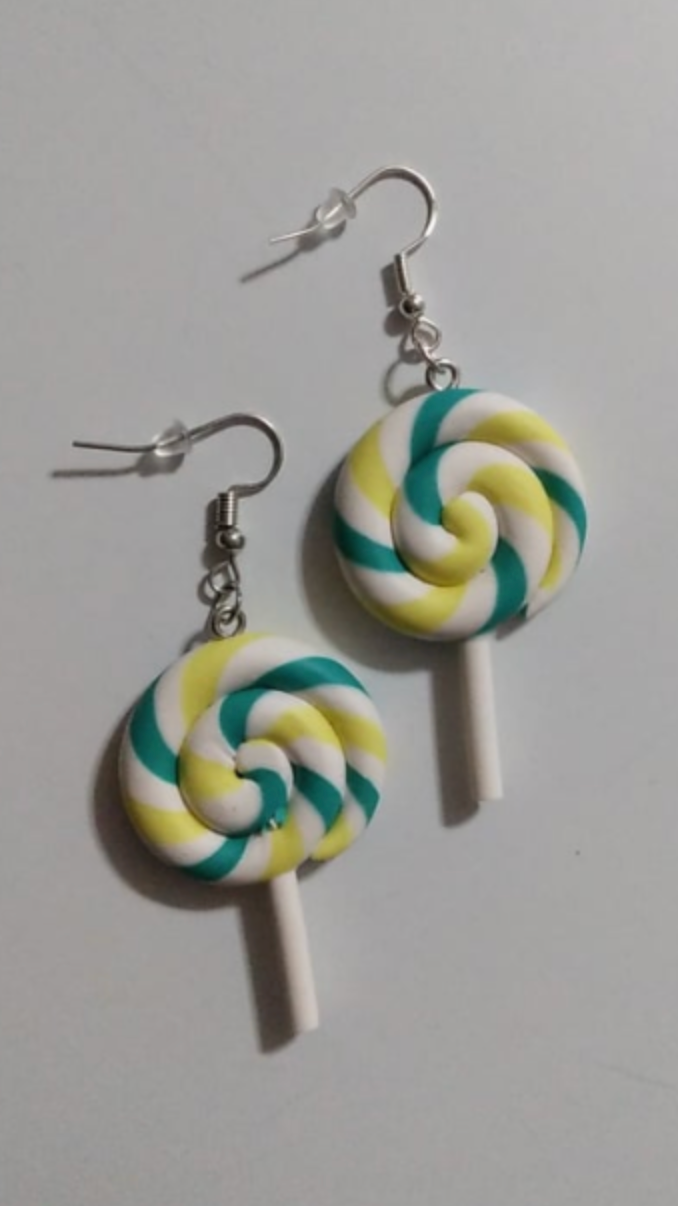 Lollipop Swirl Earring