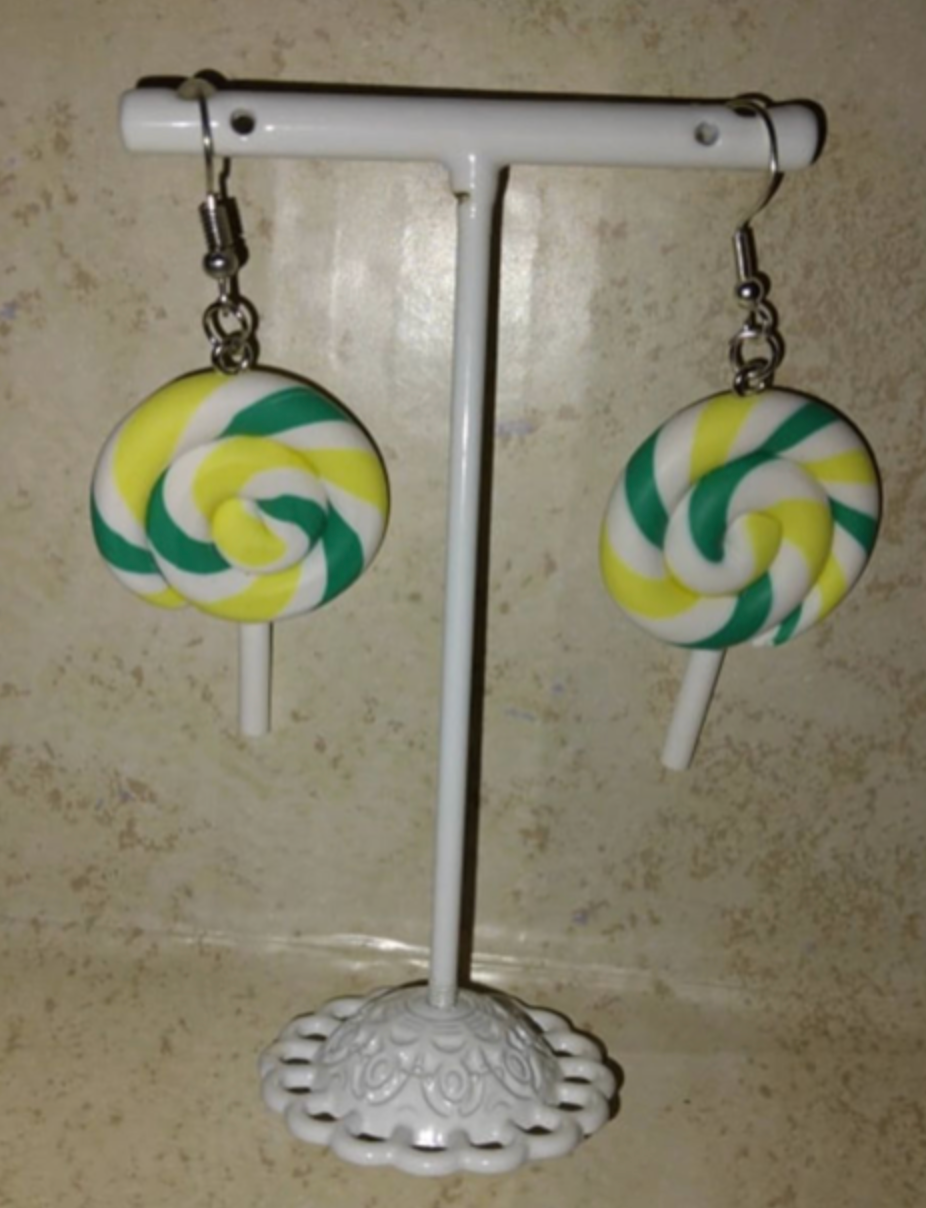 Lollipop Swirl Earring