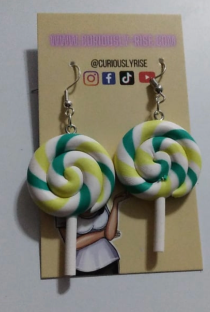 Lollipop Swirl Earring