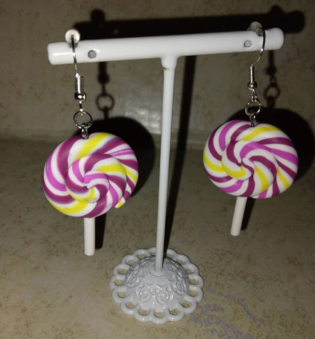 Lollipop Swirl Earring