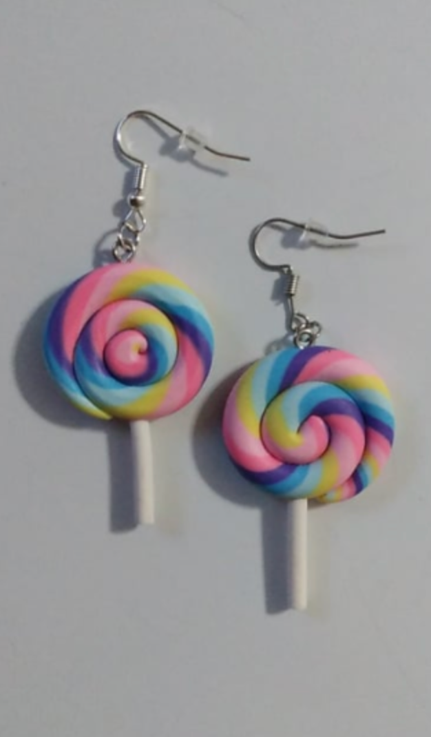 Lollipop Swirl Earring