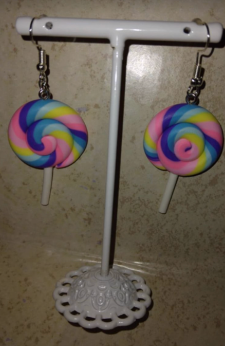 Lollipop Swirl Earring