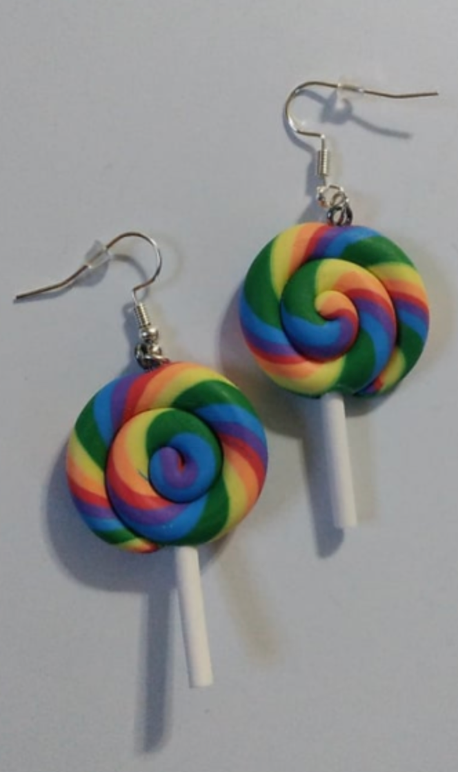 Lollipop Swirl Earring