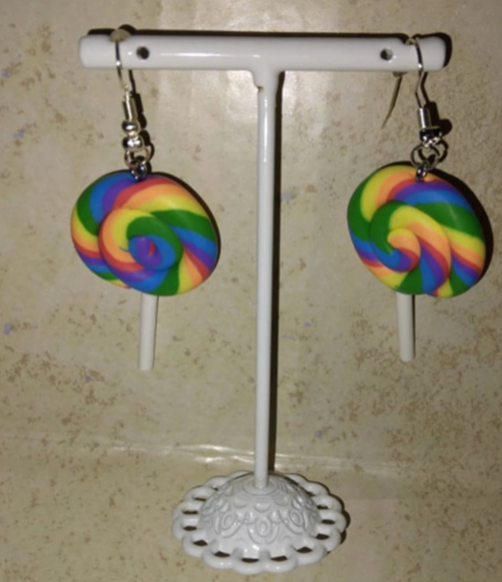 Lollipop Swirl Earring