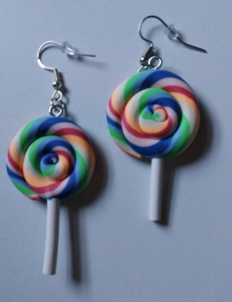 Lollipop Swirl Earring