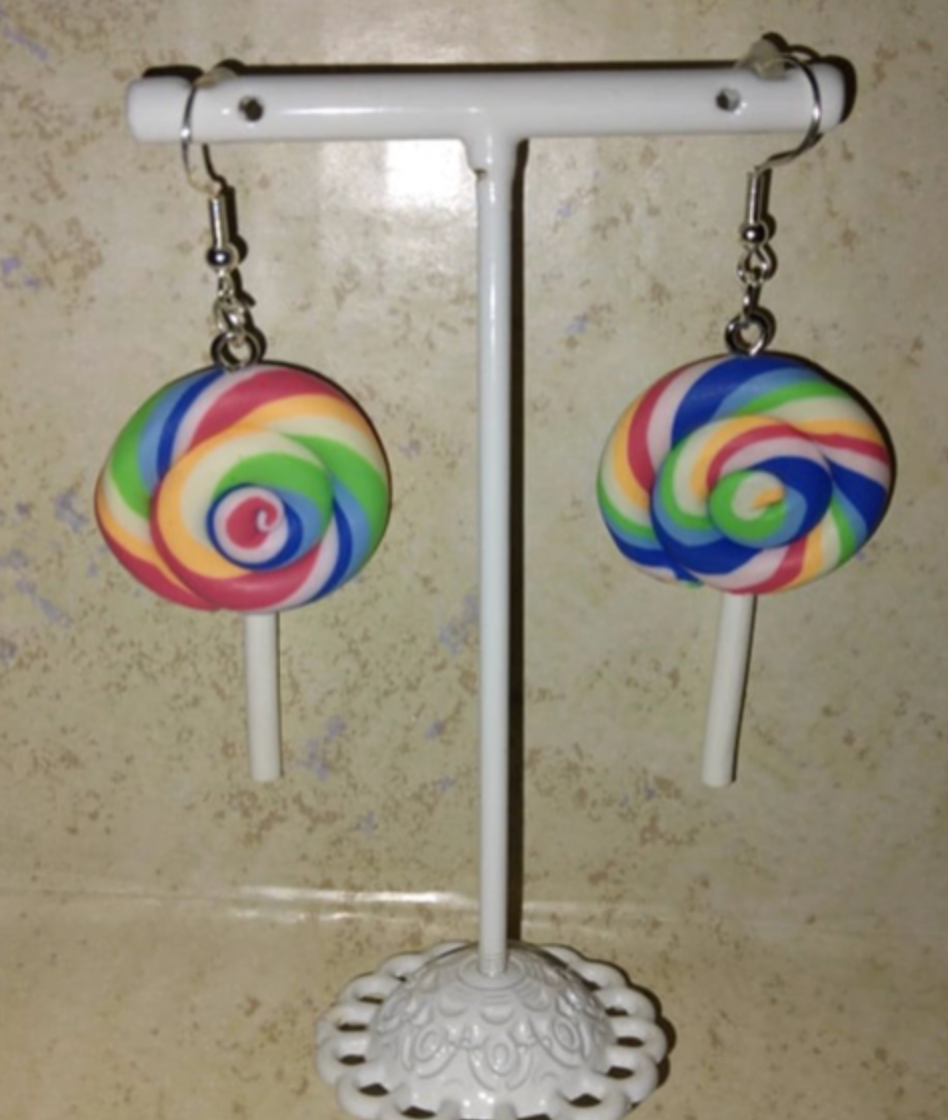 Lollipop Swirl Earring