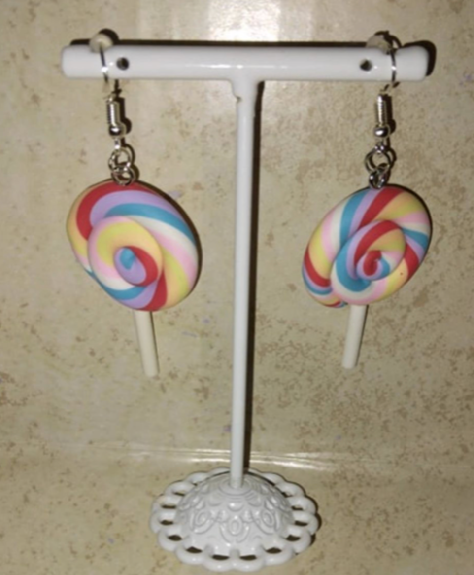 Lollipop Swirl Earring