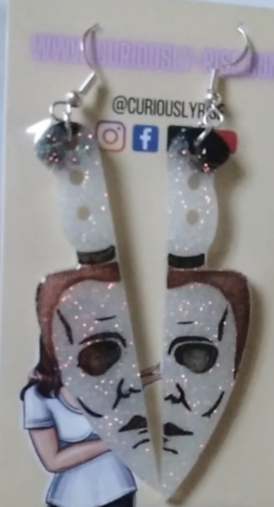 Leatherface Horror Movie Earrings