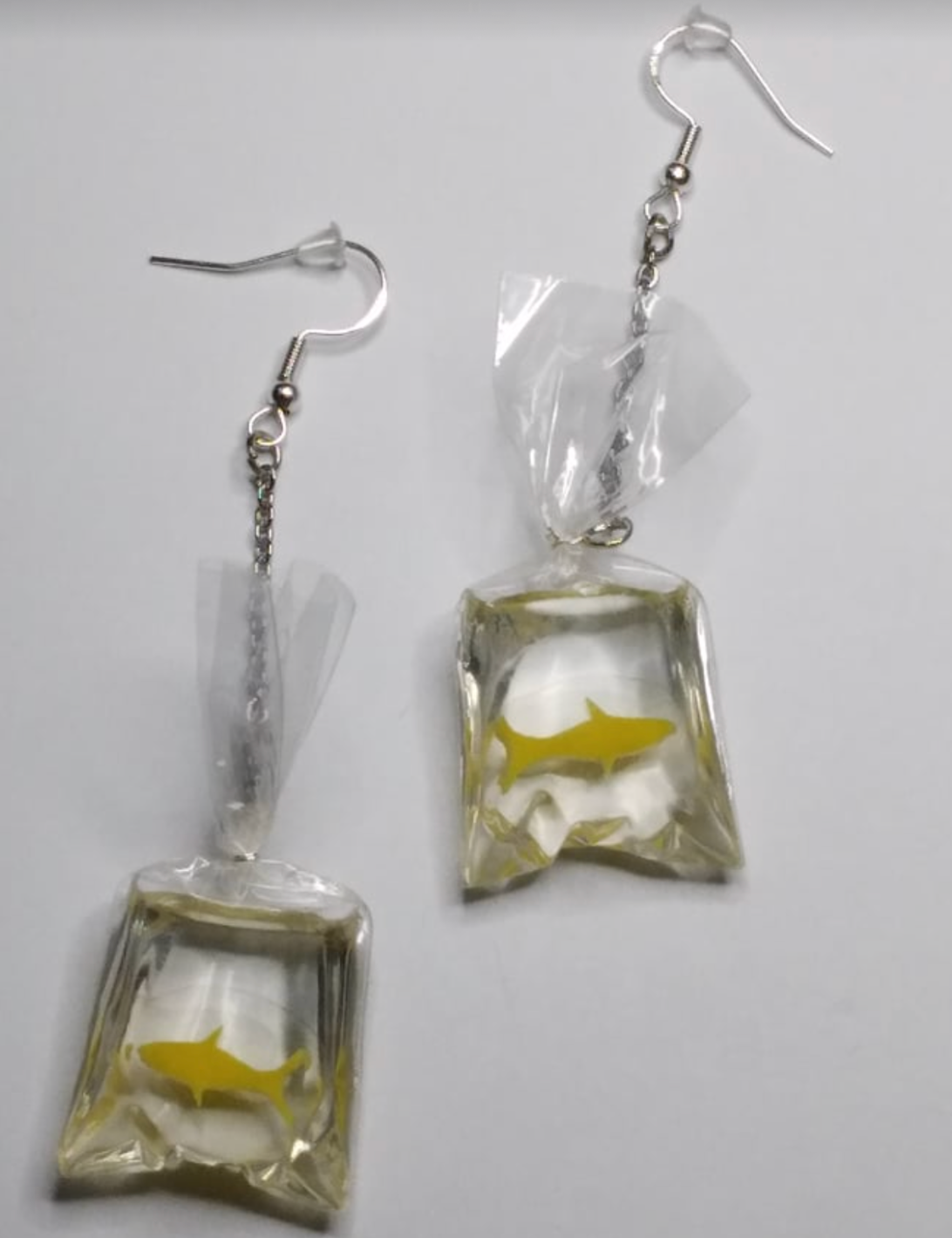 Bagged Fish Earrings with Hook