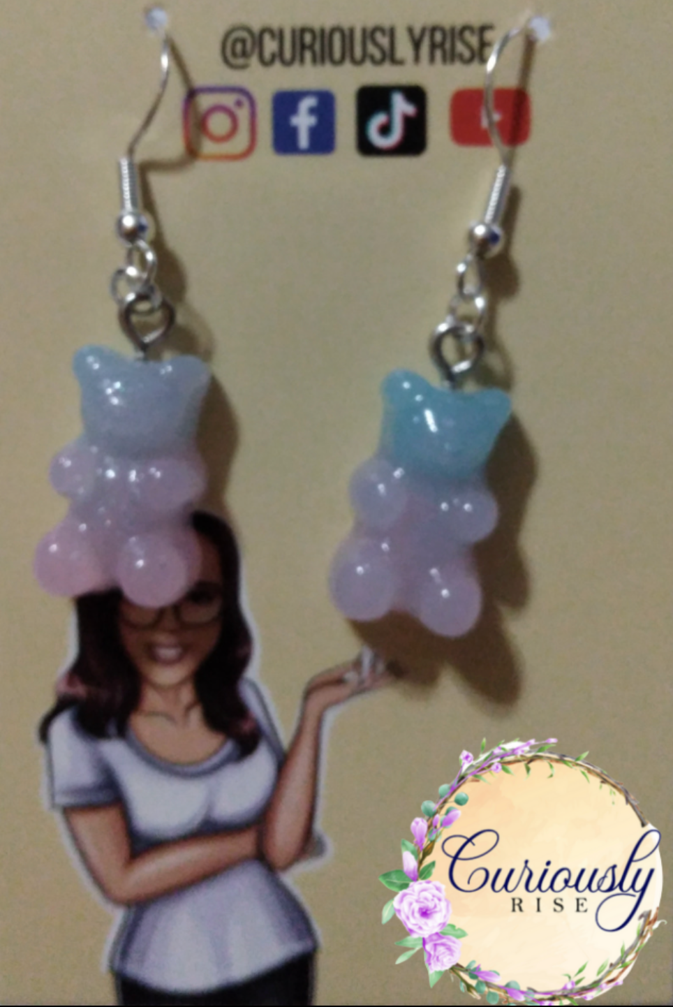 Fancy Gummy Bear Earrings