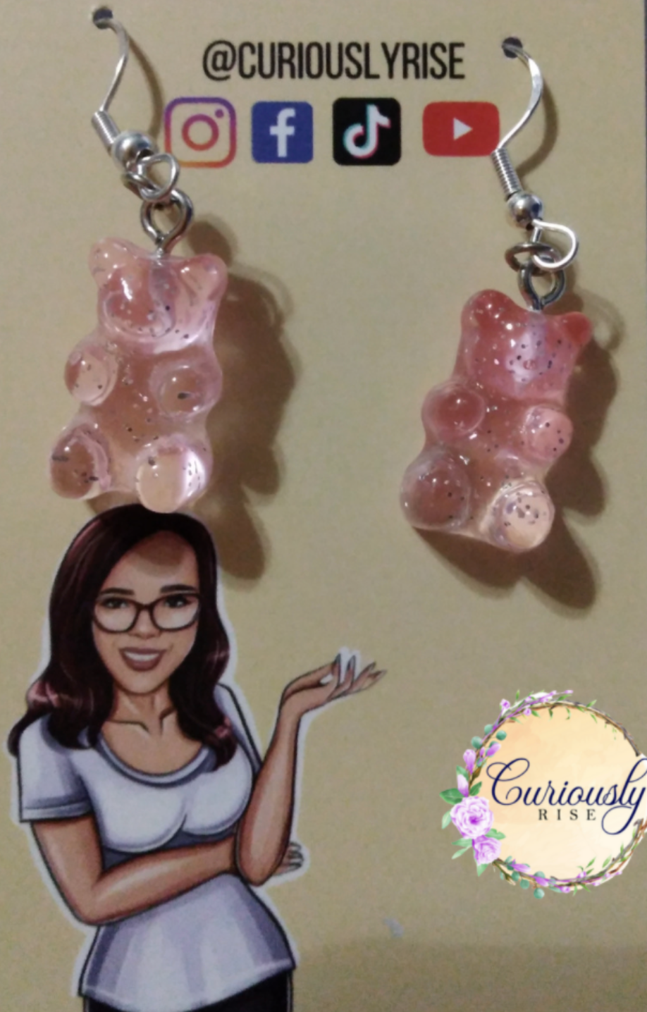 Fancy Gummy Bear Earrings