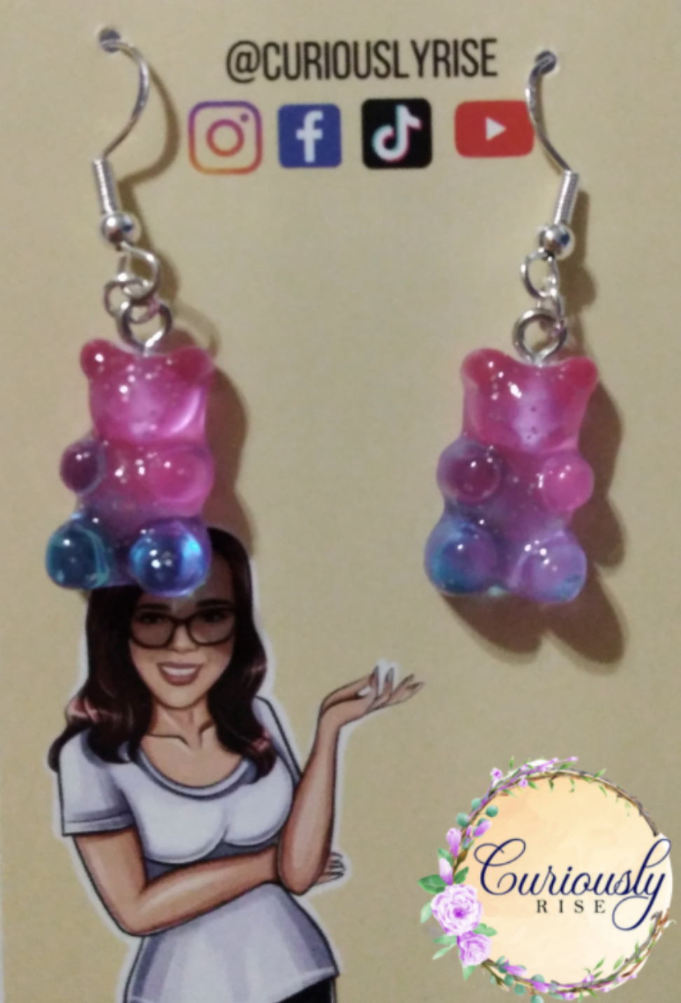 Fancy Gummy Bear Earrings