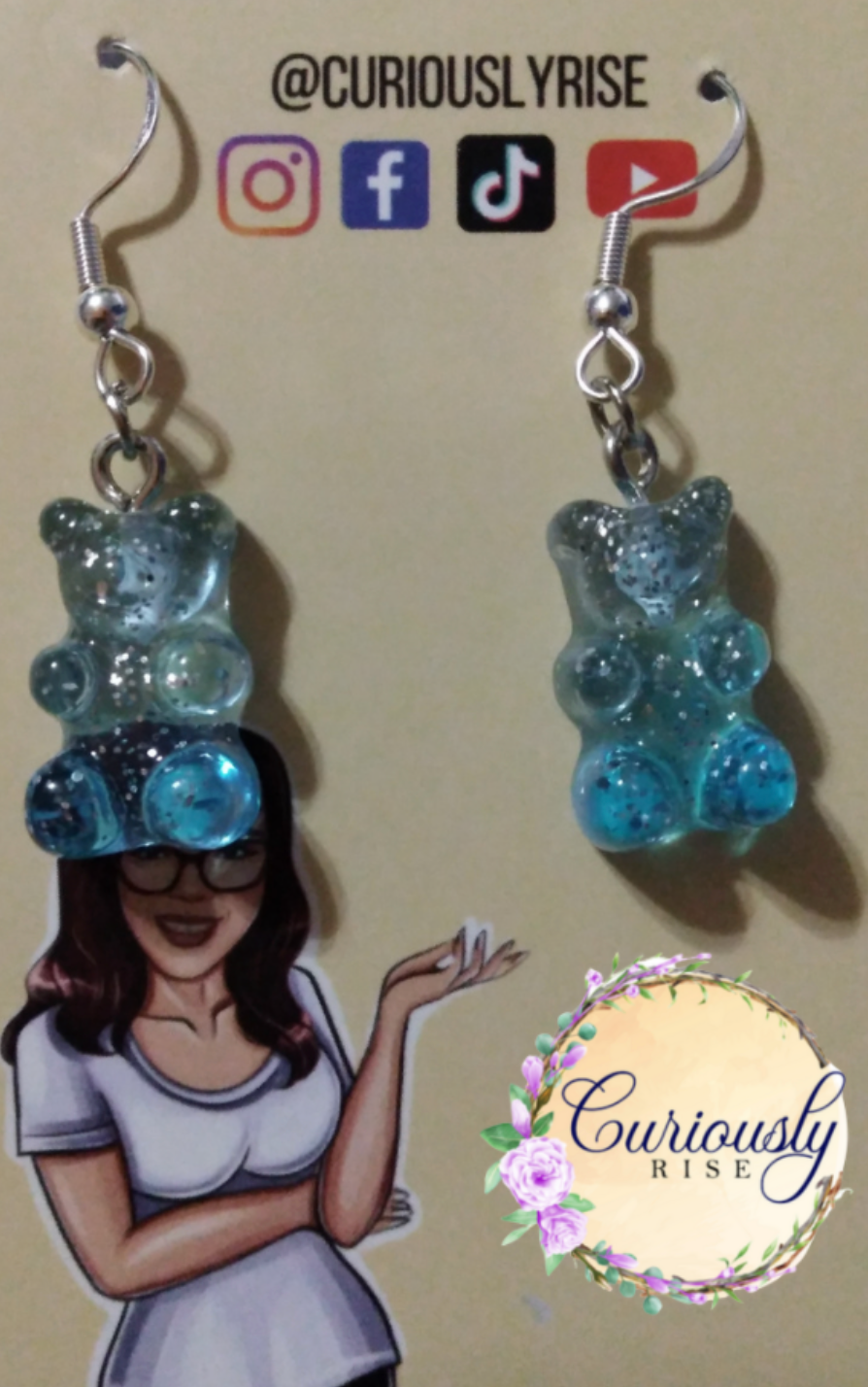 Fancy Gummy Bear Earrings