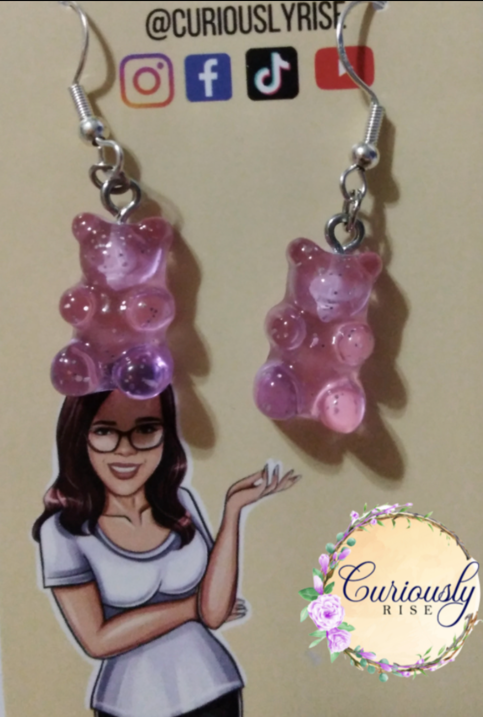 Fancy Gummy Bear Earrings