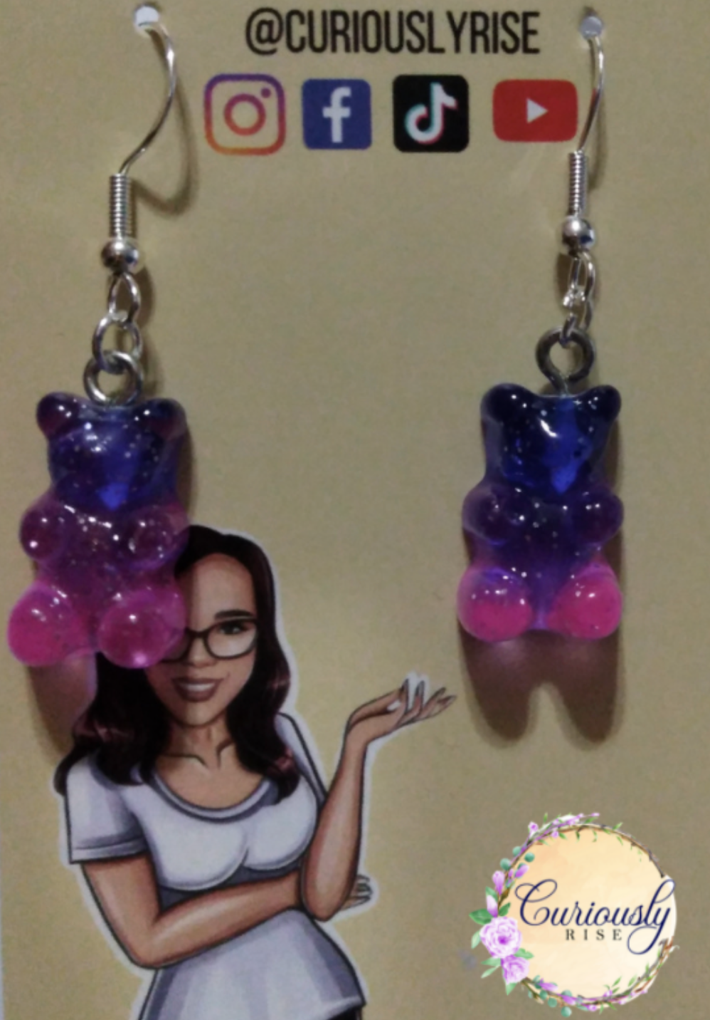 Fancy Gummy Bear Earrings