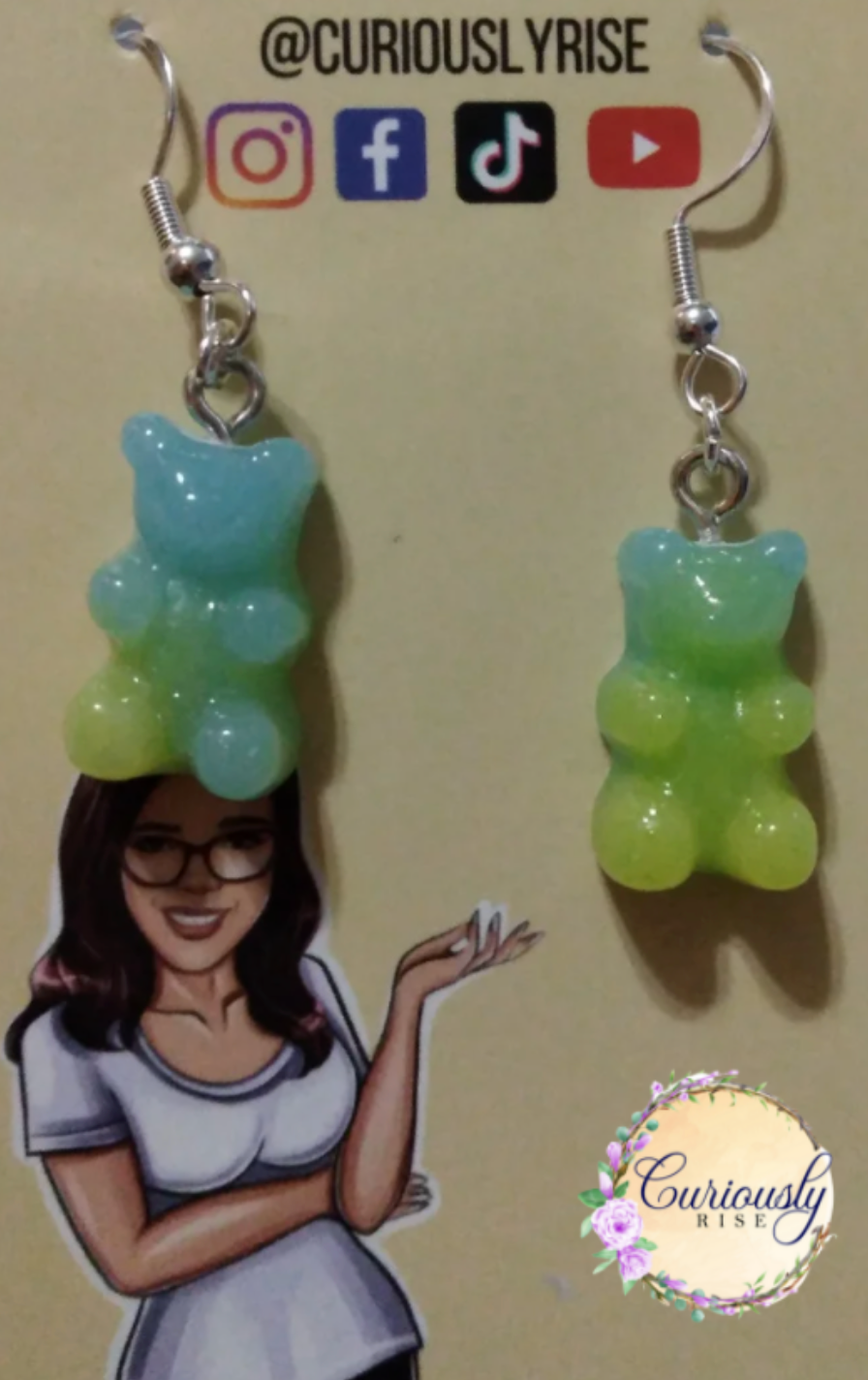 Fancy Gummy Bear Earrings