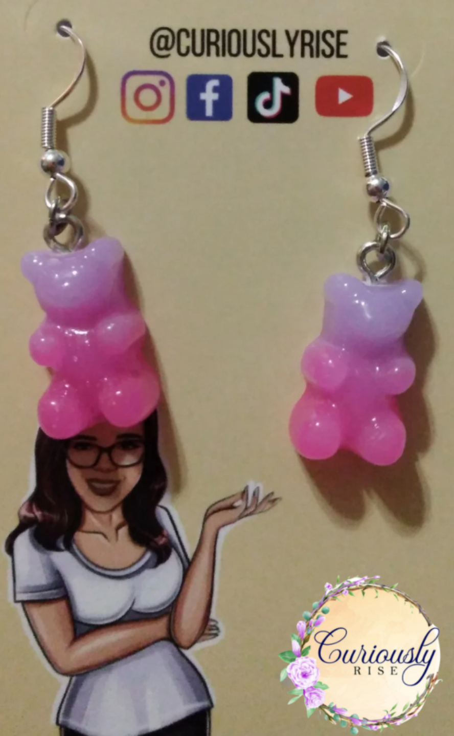 Fancy Gummy Bear Earrings