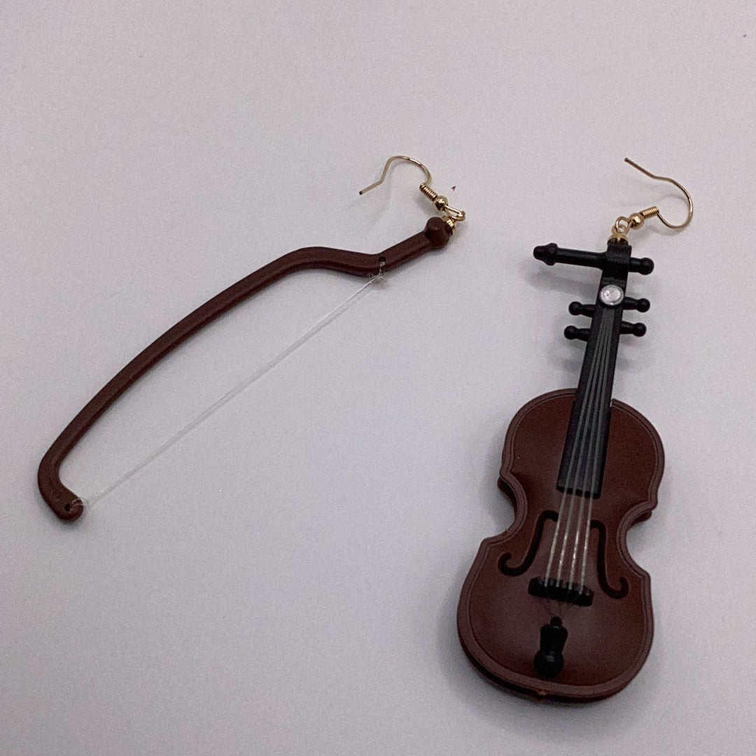 Violin Earrings